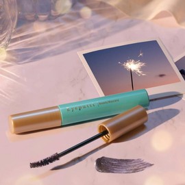 Eyeputti Mascara for Hitoe and Okubae, Limited Color, Night Star Black, Curl Keep, Waterproof, Smudge Proof