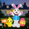Raymall Easter Inflatables Outdoor Decorations, 5FT Tall Easter Blow Up