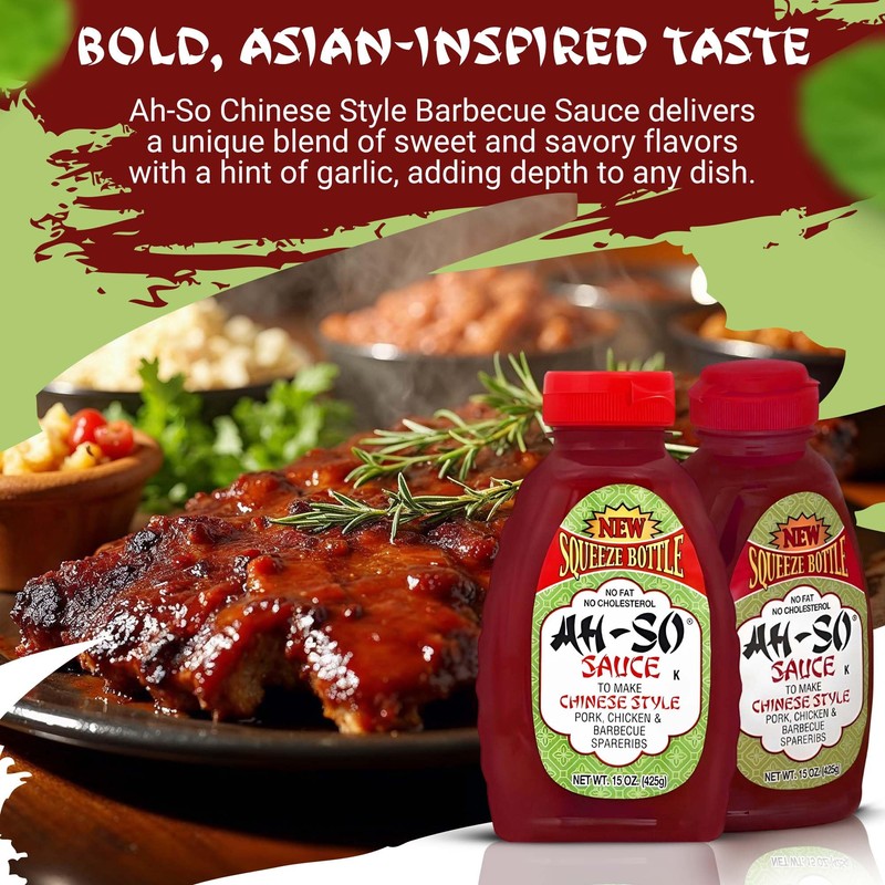 Ah-So Chinese-Style BBQ Sauce, Red Rib – 2 Pack (2