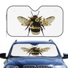 Dujiea Car Front Window Sunshade, Bee Foldable Auto Windshield Sun