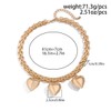 ANGLEQUEEN Gold Chunky Necklaces for Women Exaggerated Gothic Heart Pendant