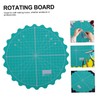 jojofuny 1pc Self-Healing Fabric Cutting Mat Round Rotary Turntable Mat