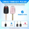 QBUC for Honda Key Fob Cover with Key Chain, for