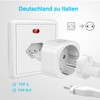 VINTAR 2 PC Adapter Italy Socket, Europe/Germany to Italy Travel
