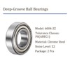 Kozelo 2pcs 6004-ZZ Deep Groove Ball Bearings - [20mm Bore