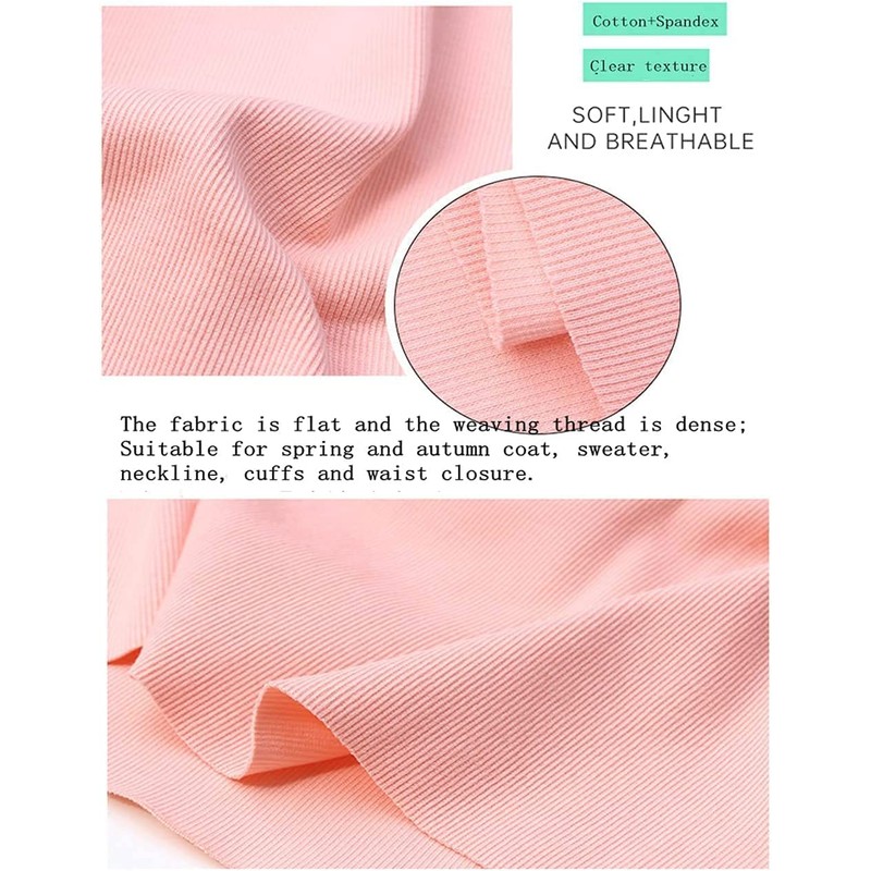 TinaKim 2x2 Cotton Pattern Card Ribbed Pattern Waistband Neckties Cuffs