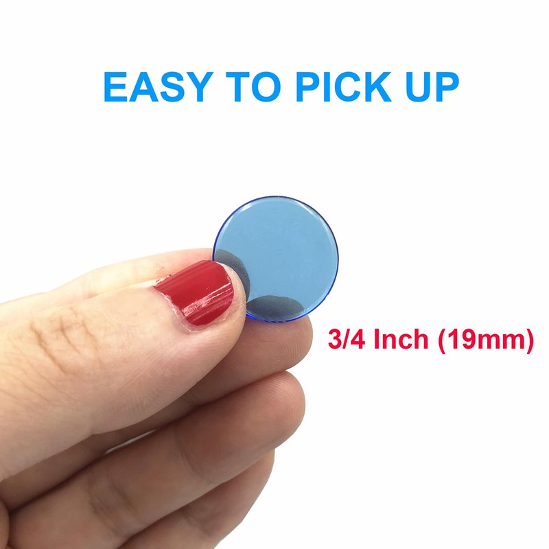 Yuanhe 500 Pieces 3/4 Inch Transparent Counting Chips for Bingo