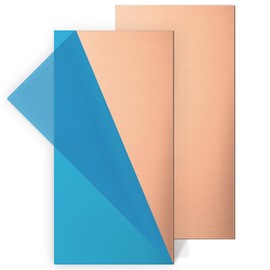 SLTAXAR 2 pieces copper plate 1 mm 99.9% pure copper sheet 200 mm x 100 mm x 1 mm craft copper plates 1 mm copper plates copper sheet for metal crafts jewellery making circuit board printing