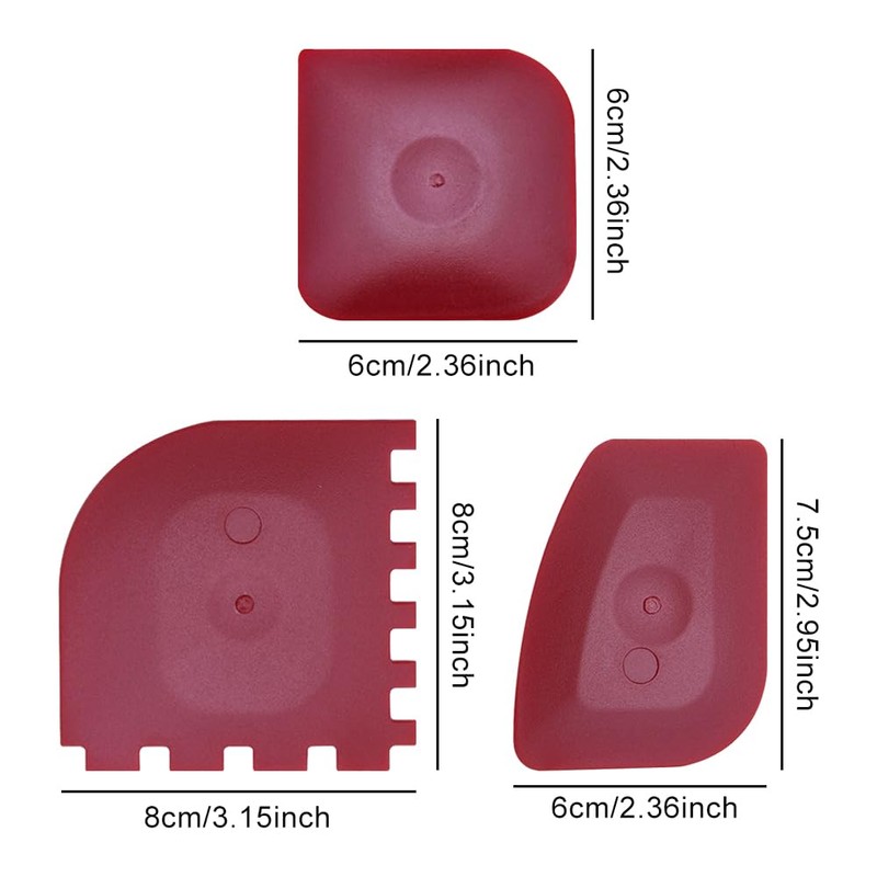 Pan Scraper Set Dough Scraper Cutter Plastic Tool Set Scratch