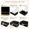 Joyvera 12 Pack Black Gift Boxes with Lids, 12 x