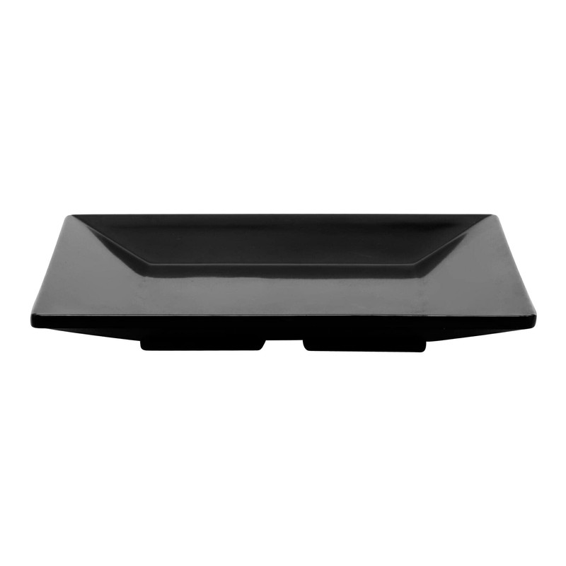 G.E.T. ML-102-BK Black 6" Square Plate, Large