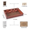 AMEROUS Shut The Box Dice Game，Wooden Board Table Math Game