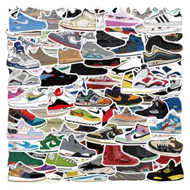 120pcs Shoe Sneaker Stickers Vinyl Skateboard Cool Stickers no Repeat Stickers Notebook Stickers Guitar Trolley case Stickers Waterproof car Graffiti Stickers The Teen Boys and Girls