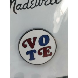 PINTRILL Rare New Madewell Pintrill VOTE Jean Jacket Pins Studs MCM Enamel NEW and sealed