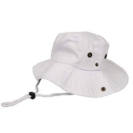 New Hattan Safari Hat, Adventure Hat, Men's, Women's, Outdoor, Brand, Plain, Leisure, Climbing, Camping, white