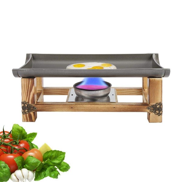 TOPINCN Portable Gas Barbecues BBQ Grill Japanese-Style Multi-Functional Non-Stick Barbecue Plate for Outdoor Camping Hiking Picnics Garden Travel (S-30Cm)