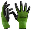 Bamboo Working Gloves Ultra Grip, Nitrile Protective Coating Against Cuts