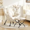 HomEastlly Lazy Chair with Ottoman, Modern Lounge Accent Chair with