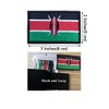 2 PCS AliPlus Kenya Flag Patches Embroidered Tactical Military Morale
