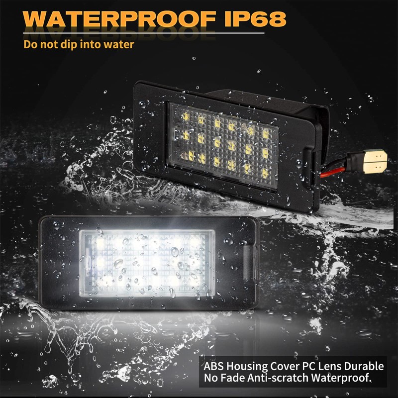 Gempro LED License Plate Lights Lamp Assembly, LED Rear Tag