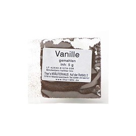 Ground Vanilla | 5g Powder | Real Bourbon Vanilla Powder | Ground Bourbon Vanilla | Vanilla Powder | Sweet Food | Vanilla Bean Powder | Gerüche-Küche |