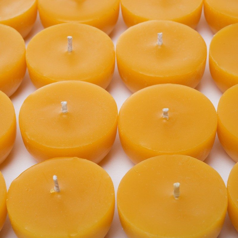Serenibee 100% Pure Beeswax Tea Lights Candles Bulk Refills (30)