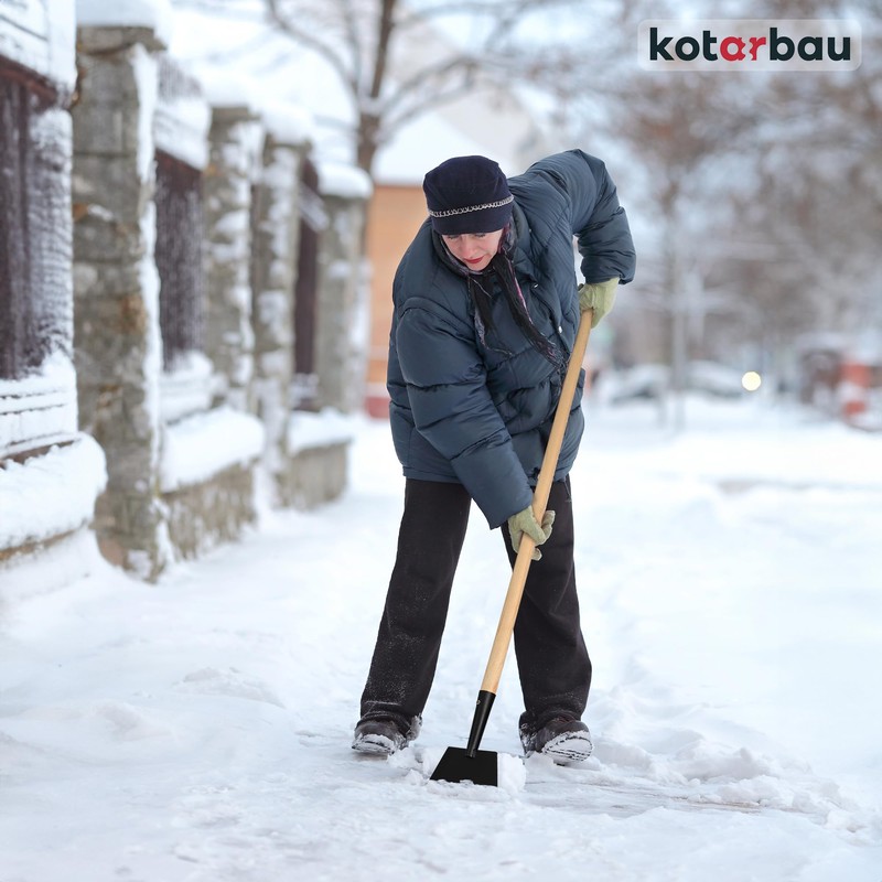 KOTARBAU® Ice Scraper 7 x 17 cm Powder-Coated Steel Ice