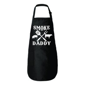 Freedomtees Smoke Daddy Funny Bbq Apron Kitchen Grilling Smoking Meat Father's Day