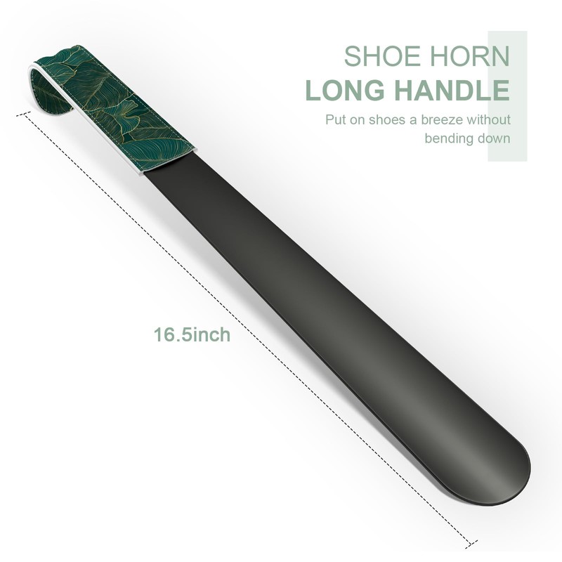 Gukeniu 16.5 Inch Long Handle Shoe Horn for Seniors Men