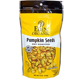 Eden Organic Pumpkin Seeds, Dry Roasted, 4 Oz