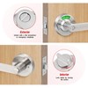 Aglehome Bathroom Indicator Privacy Door Lock, Vacant Occupied Lock, Large