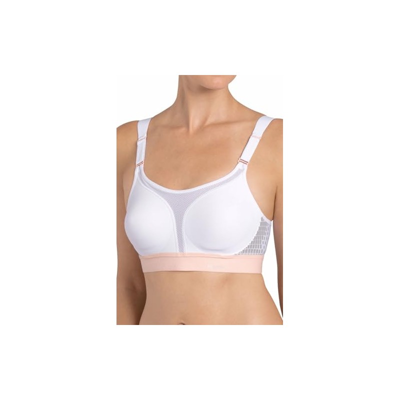 Triaction Extreme Lite N EX Women's Sports Bra, Non-Wired, White,