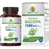 Brieofood Organic Bacopa 1500mg, 45 Servings, Vegetarian, Gluten Free, 90