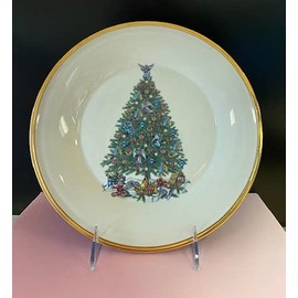 LENOX Christmas Tree Angel Gold Accent Plate