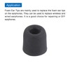 sourcing map Replacement Foam Ear Tips Earbuds Bud 3-4mm Small