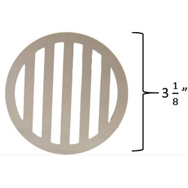 Swimables Plastic Drain Cover 3 1/8" Diameter and 1/4" thickness - 100% - MADE IN USA (5, White)