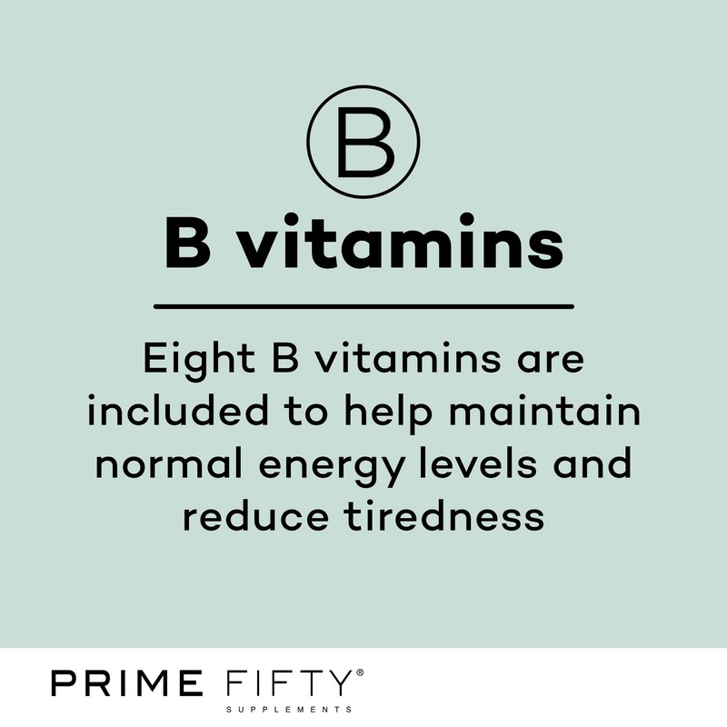 Prime Fifty Fighting Fatigue Supplement – 28 Day Supply –