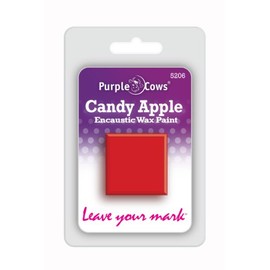 Purple Cows 5206 Encaustic Wax Cube, Candy Apple