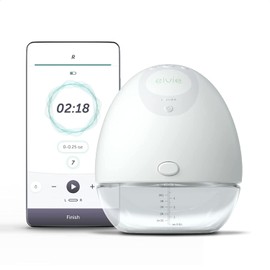 Elvie - Extractor de leche individual y portátil con aplicación - El más pequeño y silencioso - Portátil - Manos libres y discreto - Automatizado con 