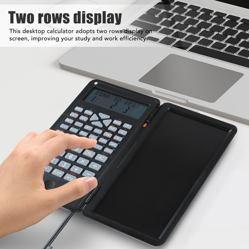 Scientific Calculator Two Row LCD Display Writing Tablet Sensitive Multifunction