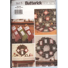 Butterick 3615 Soft Stuff Christmas Decor Pattern