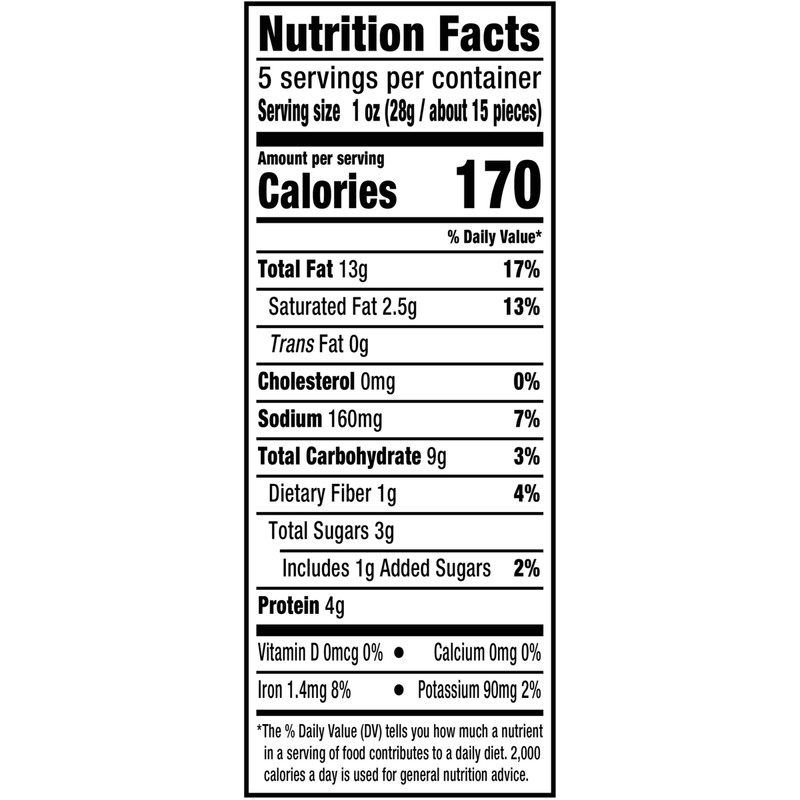 PLANTERS Cashews Rosemary & Sea Salt, Party Snacks, 5 Oz