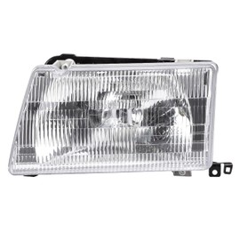 HECASA Driver Side Headlight Compatible with Peterbilt 375 385 Trucks Halogen Headlamps Assembly Clear Lens (Plastic)