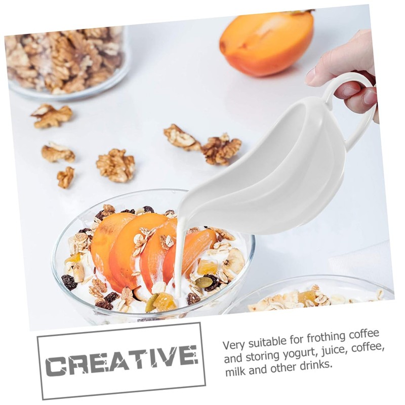 Ciieeo 1 Set Ceramic Gravy Boat with Saucer Versatile Sauce