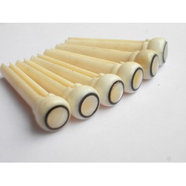 MUSICAL STRING 6 pcs (1 set) Real Bone Acoustic Guitar Bridge Pins High Quality