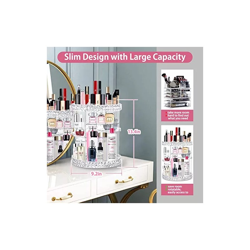 V-hanver Organizador De Maquillaje Giratorio De 360 Grados C