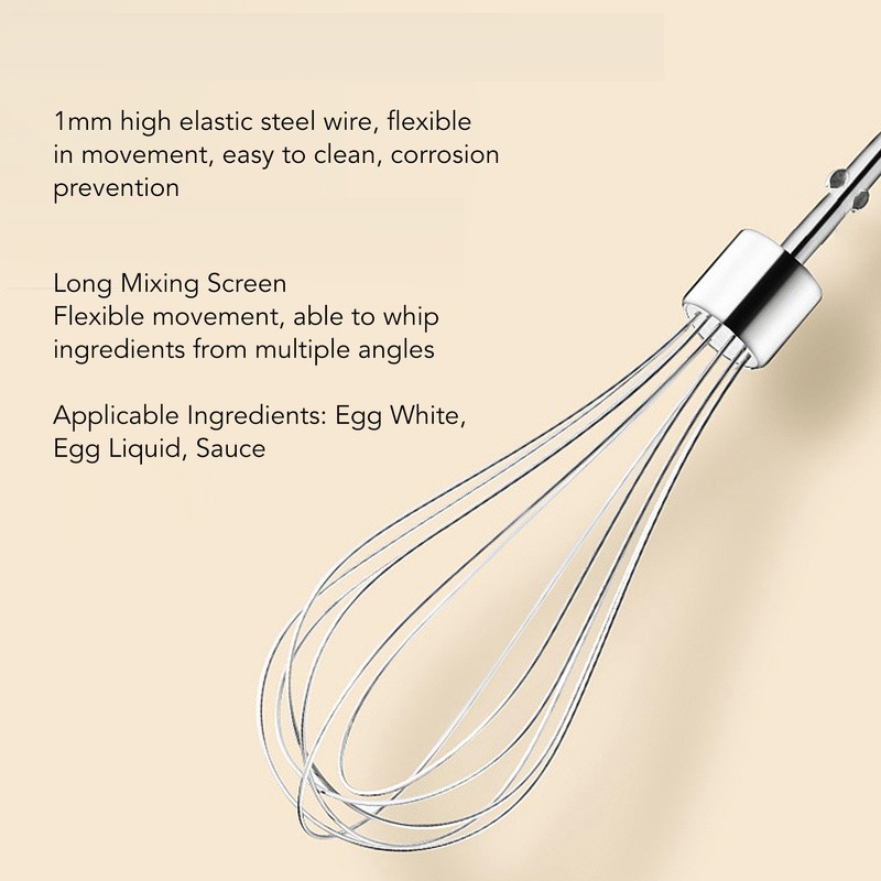 Electric Hand Mixer 3 Gear Egg Whipping Cream Beater Handheld