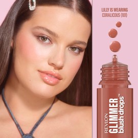 Revlon Glimmer Blush Drops Tono Coralicious 9.4ml