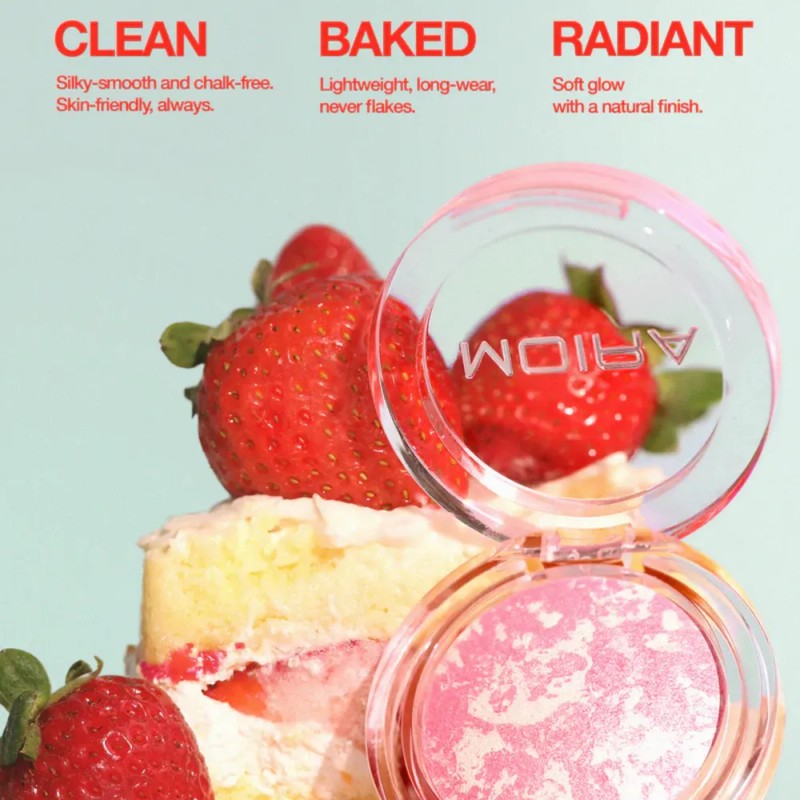 Rubor Moira Baked Blush Tono Rosa Cupcake Fórmula Horneada