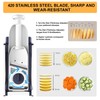 ZTQCSQ Safe Mandoline Slicer for Kitchen, Vegetable & Food Cutter